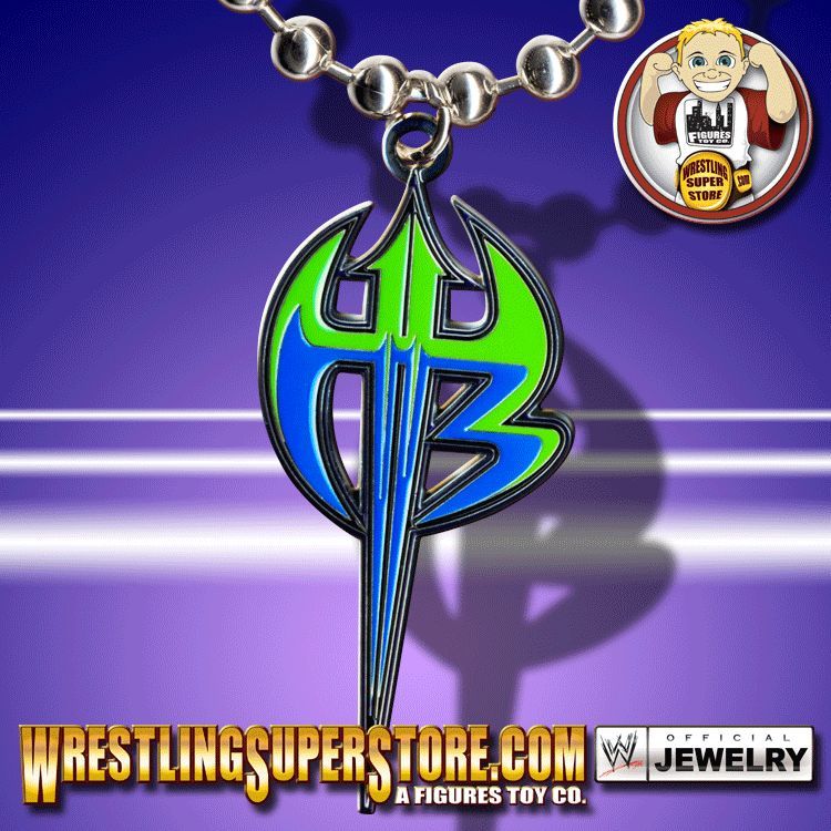 WWE TNA Jeff Hardy Purple & Green Logo Pendant  