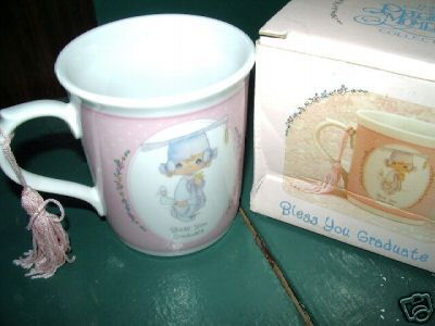 Precious Moments BLESS YOU GRADUATE Coffee Tea Mug Cup  