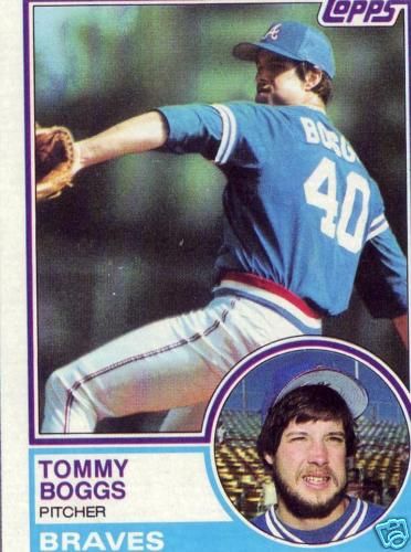 Tommy Boggs Braves / Rangers P 1983 Topps Card # 649  