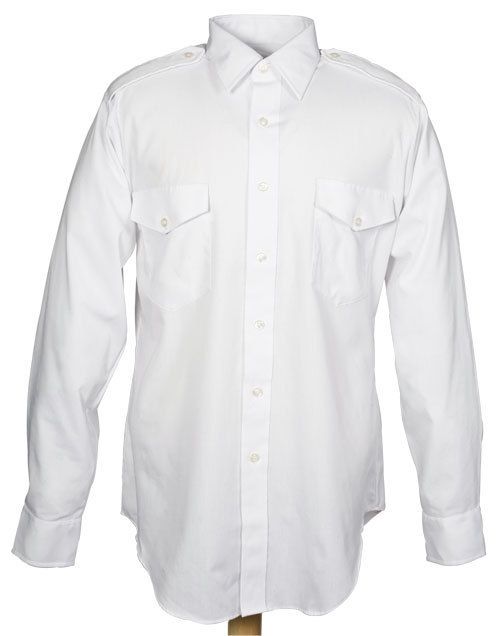 Mens Cintas dress shirt white aviator LONG SLEEVE 21 sleeve 36 37 NEW 