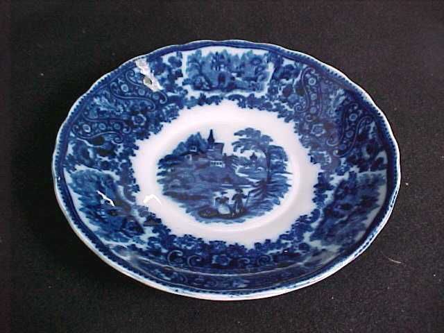 Burgess Leigh Middleport NonPareil Flow Blue Plate  