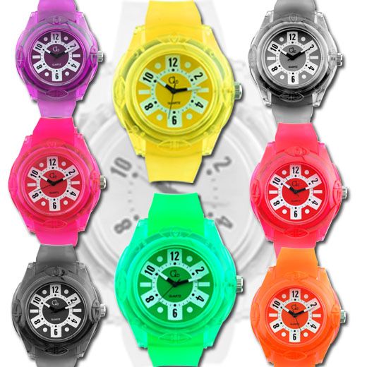 COOL Oversized Light Digital Sports Quartz RUBBER Wrist Watches Men 