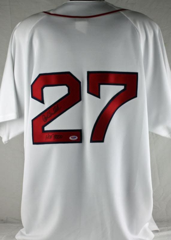 RED SOX CARLTON FISK HOF 2000 AUTHENTIC SIGNED JERSEY PSA/DNA 
