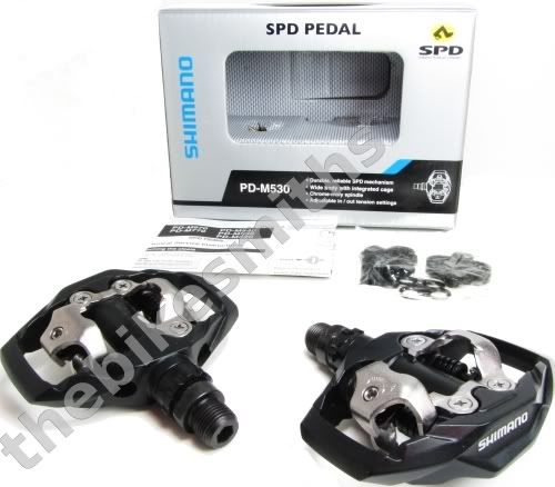   PD M530 DEORE SLX SPD TRAIL PLATFORM BIKE PEDALS 1 side Clipless Urban