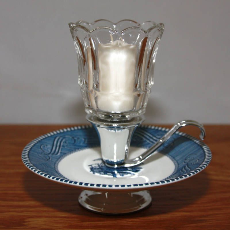 Royal China Currier & Ives CUSTOM CANDLE HOLDER  