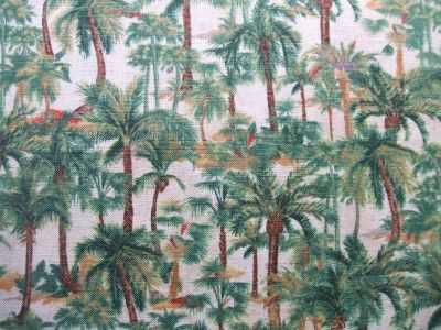 Wilmington Wild Palms Small Palm Trees Tropical Fabric  