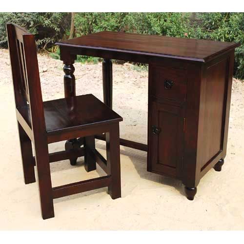 Casual Solid Wood Student Writing Desk Chair Study Computer Table 